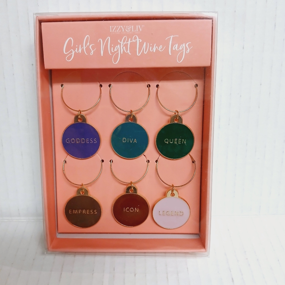 Izzy and Liv Wine Tags
